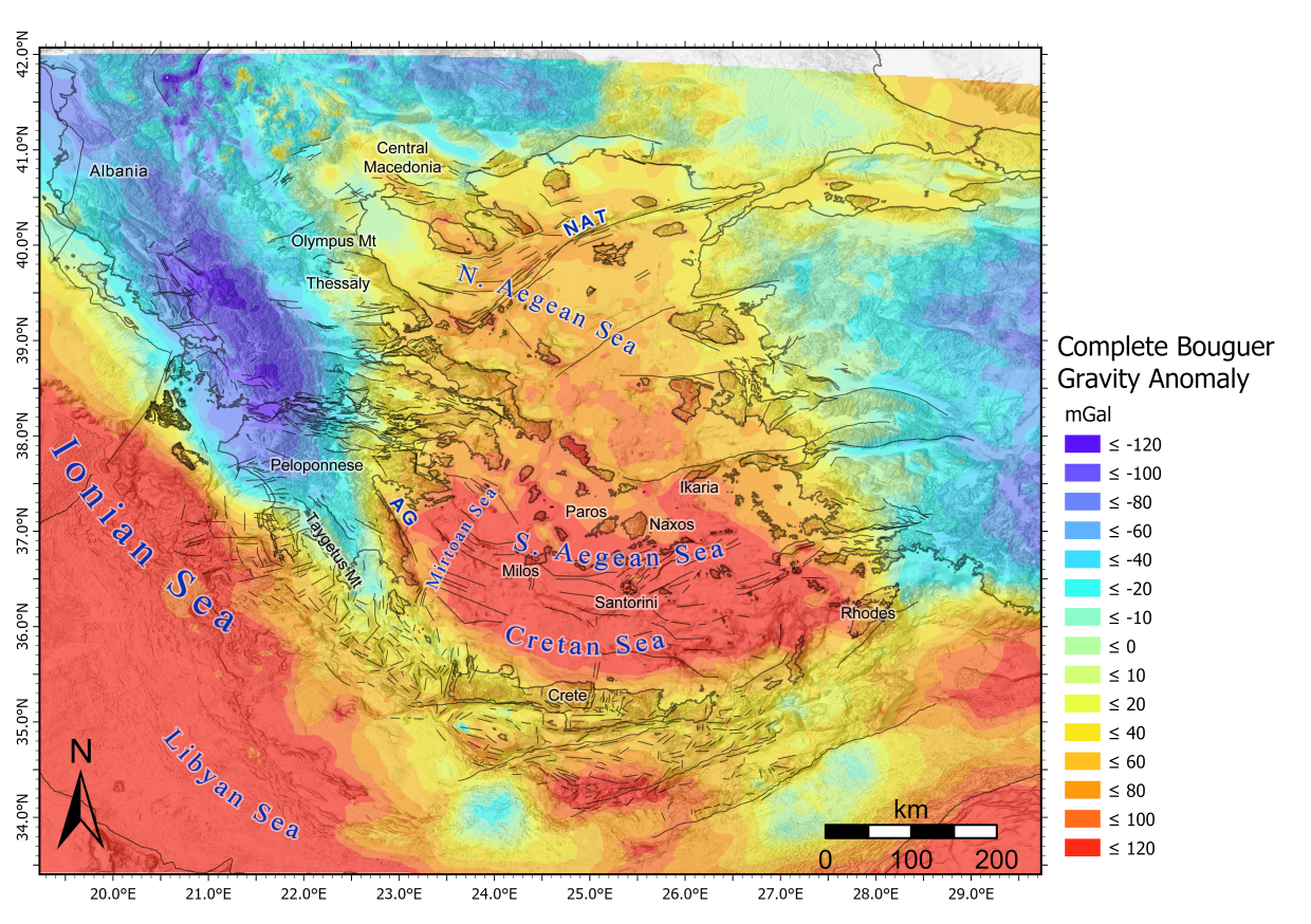 Basins analysed near the Gulf of Evia, Greece, UTM zone 34 N, that